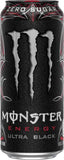 Monster Energy Ultra Black, Sugar Free Energy Drink, 16 Ounce (Pack of 15)