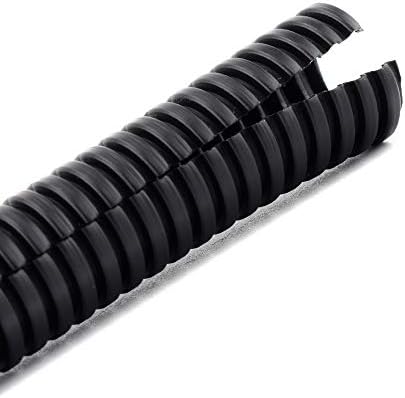 ZhiYo 13ft-1/4” 13ft-3/8” 13ft-1/2” Wire Loom Split Tubing Auto Wire Conduit Flexible Cover