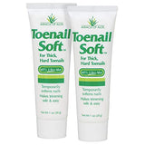 Toenail Soft Temporary Nail Softening Cream for Thick, Hard Toenails with Aloe 1 Oz (2-Pack)