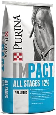 Purina Impact 12 - 6 Pelleted Horse Feed, 50 Pound (50 LB) Bag