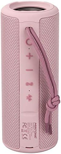 MIATONE Boombox Outdoor Portable Bluetooth Speaker Waterproof Wireless Speakers Gifts for Women Mothers Mom Wife Her - Pink