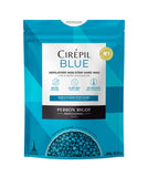 Cirepil - Blue - 800g Wax Beads - Unscented for Sensitive Skin - Disposable Blue Wax Refill - Fluid Gel Texture, Easy Removal, Peel-Off - No Strip Needed