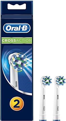 Oral-B Cross Action Electric Toothbrush Replacement Brush Heads Refill, 2 Count