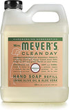 Mrs. Meyer's Hand Soap Refill, Made with Essential Oils, Biodegradable Formula, Geranium, 33 Fl. Oz - Pack Of 2