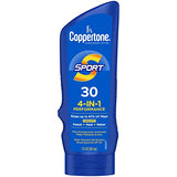 Coppertone SPORT Sunscreen SPF 30, Water Resistant Sunscreen Lotion, Broad Spectrum SPF 30 Sunscreen, Bulk Sunscreen Pack, 7 Fl Oz Bottle, Pack of 2