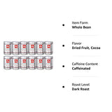 illy Whole Bean Coffee, Dark Roast, 8.8 oz (250g), 12 Cans