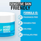 Neutrogena Hydro Boost Fragrance Free Face Moisturizer with Hyaluronic Acid for Dry Skin, Water Gel Moisturizer For a Refreshing Burst of Hydration & Glowing Skin, Non-Comedogenic, 1.7 oz