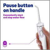 Waterpik Whitening Water Flosser, White (WF 05) Electric Oral Irrigator Flosser Whitens Teeth Gently