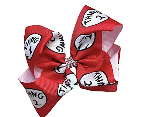 Thing 1 and Thing 2 Inspired Hair Bow by Inspired Bows