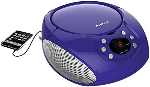 Proscan Elite Portable CD Boombox with AM/FM Radio, Auxiliary - Purple