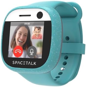 SPACETALK Adventurer 4G Kids Smart Watch with Phone and GPS Tracker - US ONLY - Ages 4-12, SIM Included, Texting, SOS Button, Camera, School Mode - Sky Blue