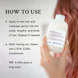 Davines LOVE Curl Shampoo | Wavy & Curly Hair Shampoo | Smooth and Moisturize Curls with Almond Extract | 8.45 fl oz