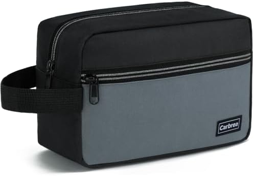 Travel Toiletry Bag - Small Toiletry Bag for Men Skincare Bag Doop Kit for Toiletries Accessories Gifts - Black