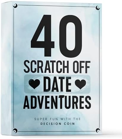 Valentines Day Gifts for Her Him - 40 Fun and Romantic Scratch Off Date Adventure Ideas for Her, Him, Girlfriend, Boyfriend, Wife, or Husband - Couples Gifts for Anniversary, Date Night, Birthday,..