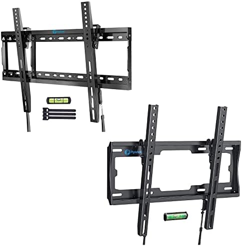 Pipishell Large Tilt TV Wall Mount kit for 37-75Inch TVs, Max VESA 600x400mm Holds up to 132lbs,Pipishell Medium Tilt TV Wall Mount kit for Most 23-55Inch TVs, Max VESA 400x400mm and Holds up to 99lbs