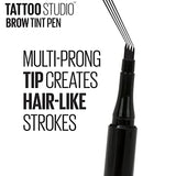 MAYBELLINE New York TattooStudio Brow Tint Pen Makeup, Soft Brown, 0.037 fl. oz.