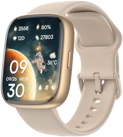 Smart Watch for Women,Alexa Built-in Smartwatch(Answer/Make Calls),1.8" HD Fitness Tracker,IP68 Waterproof 100+ Sport Mode Activity Tracker,Heart Rate SpO2 Sleep Monitor,iOS Android Compatible