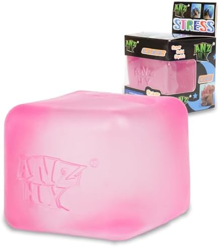 Stress Cube for Kid & Adults, Gel Filled Squishy Toys for Kids Stress Relief - High Density Squeeze Balls for Students Calming - Fidget Squishy Toys for Anxiety Relief