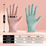 Evridwear Beauty Cotton Gloves with Touchscreen Fingers for SPA, Eczema, Dry Hands, Hand Care, Day and Night Moisturizing, 3 Sizes in Feather or Light Weight(6 Piars S/M, Light Weight Pink Color)