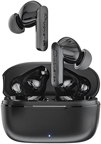 Monster Wireless Earbuds Bluetooth 5.3 Headphones with CVC 8.0 Noise Reduction, IPX8 Waterproof in-Ear Stereo Earphones 60H Playtime, Bluetooth Earbuds with Fast Charging for Sport