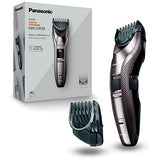 Panasonic Performance Hair Clippers with 2 Attachments and Adjustable Length Settings, Corded or Cordless Trimmer for Hair and Beard - ER-GC63-H (Silver)