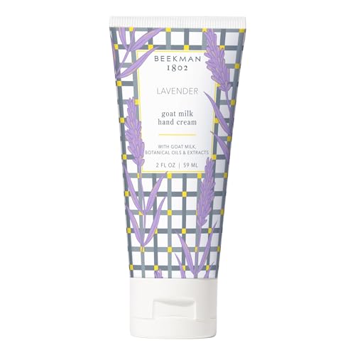 Beekman 1802 Goat Milk Hand Cream - Fragrance Free Hand Lotion For Deeply Hydrating All Skin Types - Lightweight, Non-Greasy & Sensitive Skin Safe - 2 oz - Packaging May Vary