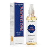 Aromafume Nag Champa Natural Mist Spray 100 ml / 3.3oz | Made with Sandalwood, Jasmine, Ylang Ylang & Champa Flower extracts | Ideal for Meditation and Rituals | Non-Alcoholic, Non-Toxic & Vegan