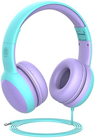 gorsun Kids Headphones with Limited Volume, Children's Headphone Over Ear, Toddler Headphones for Boys and Girls, Wired Headset Earphones for Children