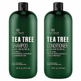 Botanic Hearth Shampoo and Conditioner Set - with 100% Pure Tea Tree Oil, for Itchy and Dry Scalp, Sulfate/Paraben Free - for Men and Women - 16 fl oz each