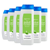 Amazon Basics 2-in-1 Dandruff Shampoo and Conditioner, Green Apple Scent, 14.2 Fluid Ounces, 6-Pack (Previously Solimo)