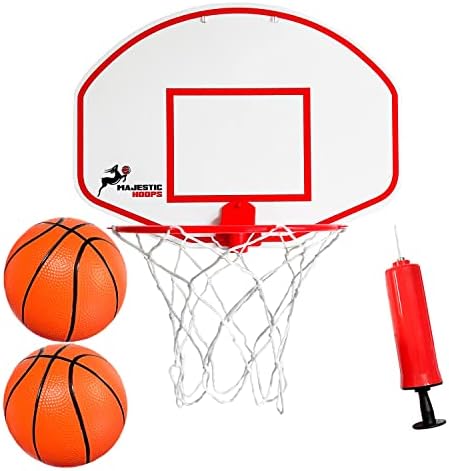 Mini Basketball Hoop - Indoor Basketball Hoop - Durable Plastic Basketball Hoop Indoor for Kids and Adults - No Assembling - Premium Basketball Indoor Game with Ball and Pump