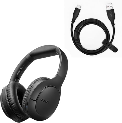 TOZO Bluetooth 5.4 Over Ear Headphones, USB-C to USB-A Charging Cable HT2 T6 T10 A1 T12 A3 A2 OpenEgo OpenBuds NC2 NC7 NC9 Earbuds,