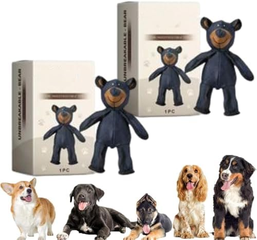 Unbreak Bear Dog Toy, Unbreak Bear, 2025 New Unbreak-Bear for Heavy Chewers, Indestructible Bear Dog Toy for Large Dogs