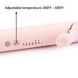 L'ANGE HAIR Le Duo 360° Airflow Styler | 2-in-1 Curling Wand & Titanium Flat Iron Hair Straightener Professional Curler with Cooling Air Vents to Lock in Style Dual Voltage Adjustable Temp