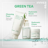 innisfree Green Tea Seed Hyaluronic Acid Cream With Barrier Boosting Complex and Ceramide, Korean Hydrating Face Moisturizer and Balancing Cream