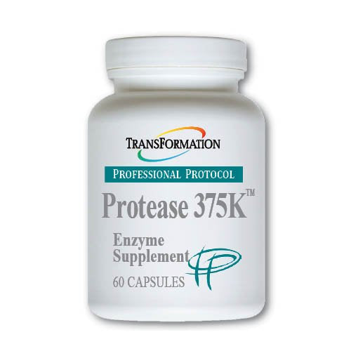 Transformation Enzymes Protease 375K, 60 Capsules - #1 Practitioner Recommended - 375,000 Units of Protease Activity - Supports Circulation of Oxygen and Nutrients to The Cell for Health and Vitality