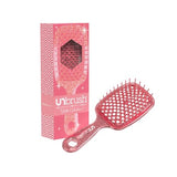 FHI HEAT UNbrush Wet & Dry Vented Detangling Hair Brush, Ruby Peach