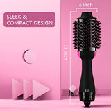 Hair Dryer Brush Blow Dryer Brush in One, 4 in 1 Styling Tools with Ceramic Oval Barrel, and Styler Volumizer, Hot Air Straightener Brush for All Hair Types