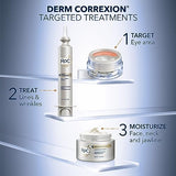 RoC Derm Correxion Dual Eye Cream with Advanced Retinol + Peptides for Puffy Eyes and Dark Circles, 0.68 Ounces