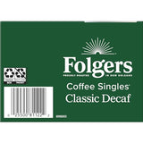 Folgers Coffee Singles Medium Roast Decaf Coffee Bags, 19 Count (Pack of 6)