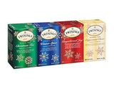 Twinings Holiday Variety Pack Tea Bags, Christmas Tea, Winter Spice, Gingerbread Joy, Peppermint Cheer, 20 Count (Pack of 4), Enjoy Hot or Iced