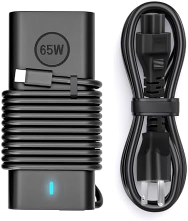 65W USB C Laptop Charger for Dell XPS and Latitude 5000 5420 5520 65W Dell Laptop Charger Type C