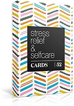 Allura & Arcia 52 Stress Less & Self Care Cards - Mindfulness & Meditation Exercises - Anxiety Relief & Relaxation