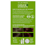 Clairol Natural Instincts Demi-Permanent Hair Dye, 4RV Dark Burgundy Hair Color, Pack of 3