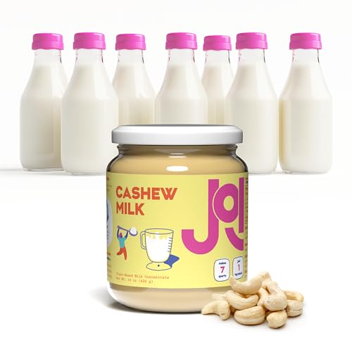 Unsweetened Cashew Milk Concentrate by JOI - 27 Servings - Vegan, Kosher, Shelf-Stable, Keto-Friendly, and Gluten-Free - Substitute for Cashew Powder and Butter - Use for Coffee Creamer, Add to Smoothies and Tea or Make Your Own Cashew Milk