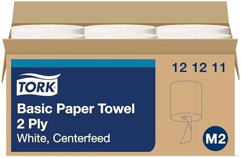 Tork Soft Centerfeed Hand Towel White M2, 100% Recycled, 6 x 600 Towels, 121211