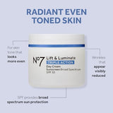 No7 Lift & Luminate Triple Action Day Cream - Anti-Aging Face Cream with SPF 30, Hyaluronic Acid & Vitamin C - Visibly Firms Skin for a Healthy Looking Radiance - Suitable for Sensitive Skin (50ml)