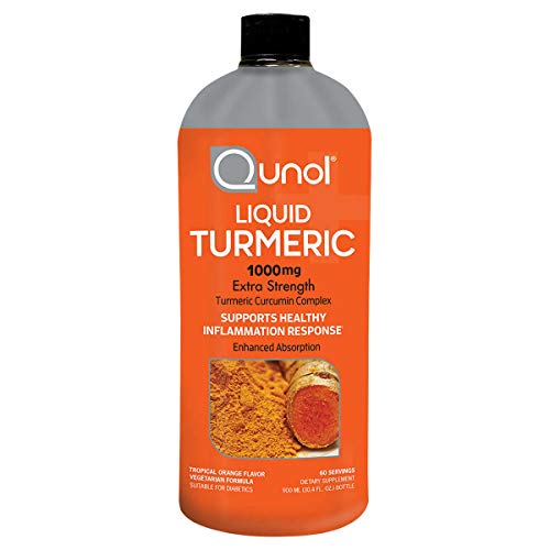 Qunol Liquid Turmeric for Dietary, contains Water, Xylitol, Natural Flavor, Citric Acid, Potassium Sorbate, Luo Han Guo Extract, 1,000 mg, 30.4 Ounces