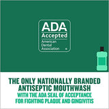 Listerine Freshburst Antiseptic Mouthwash for Bad Breath, Kills 99% of Germs That Cause Bad Breath & Fight Plaque & Gingivitis, ADA Accepted Mouthwash, Spearmint, 1 L, Pack of 2