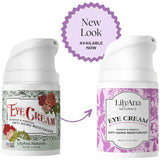 LilyAna Naturals Eye Cream for Dark Circles and Puffiness, Under Eye Cream for Wrinkles and Bags, Anti Aging Eye Cream helps Improve Dryness; for Sensitive Skin - 1.7 oz - Made in USA